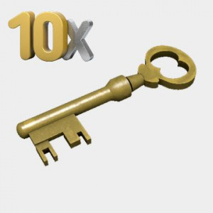 10x Mann Co. Supply Crate Key